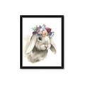 Picture of Sweet Floral Bunny _GroupedProduct_Rectangle_Portrait_Framed_Matted_