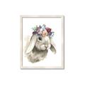 Picture of Sweet Floral Bunny _GroupedProduct_Rectangle_Portrait_Framed_Matted_