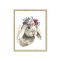 Picture of Sweet Floral Bunny _GroupedProduct_Rectangle_Portrait_Framed_Matted_