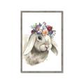 Picture of Sweet Floral Bunny _GroupedProduct_Rectangle_Portrait_Framed_Matted_