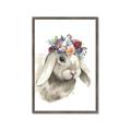 Picture of Sweet Floral Bunny _GroupedProduct_Rectangle_Portrait_Framed_Matted_