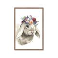 Picture of Sweet Floral Bunny _GroupedProduct_Rectangle_Portrait_Framed_Matted_