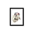 Picture of Sweet Floral Bunny _GroupedProduct_Rectangle_Portrait_Framed_Matted_