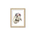 Picture of Sweet Floral Bunny _GroupedProduct_Rectangle_Portrait_Framed_Matted_