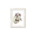 Picture of Sweet Floral Bunny _GroupedProduct_Rectangle_Portrait_Framed_Matted_
