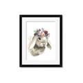 Picture of Sweet Floral Bunny _GroupedProduct_Rectangle_Portrait_Framed_Matted_