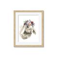 Picture of Sweet Floral Bunny _GroupedProduct_Rectangle_Portrait_Framed_Matted_