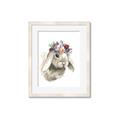 Picture of Sweet Floral Bunny _GroupedProduct_Rectangle_Portrait_Framed_Matted_