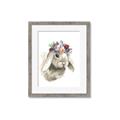 Picture of Sweet Floral Bunny _GroupedProduct_Rectangle_Portrait_Framed_Matted_
