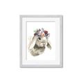 Picture of Sweet Floral Bunny _GroupedProduct_Rectangle_Portrait_Framed_Matted_