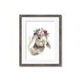 Picture of Sweet Floral Bunny _GroupedProduct_Rectangle_Portrait_Framed_Matted_