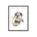 Picture of Sweet Floral Bunny _GroupedProduct_Rectangle_Portrait_Framed_Matted_