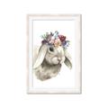 Picture of Sweet Floral Bunny _GroupedProduct_Rectangle_Portrait_Framed_Matted_