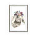 Picture of Sweet Floral Bunny _GroupedProduct_Rectangle_Portrait_Framed_Matted_