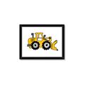 Picture of Yellow Dozer _GroupedProduct_Rectangle_Landscape_Framed_Matted_