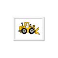Picture of Yellow Dozer _GroupedProduct_Rectangle_Landscape_Framed_Matted_