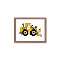 Picture of Yellow Dozer _GroupedProduct_Rectangle_Landscape_Framed_Matted_