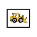 Picture of Yellow Dozer _GroupedProduct_Rectangle_Landscape_Framed_Matted_