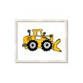 Picture of Yellow Dozer _GroupedProduct_Rectangle_Landscape_Framed_Matted_