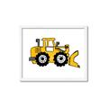 Picture of Yellow Dozer _GroupedProduct_Rectangle_Landscape_Framed_Matted_