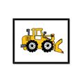 Picture of Yellow Dozer _GroupedProduct_Rectangle_Landscape_Framed_Matted_