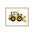 Picture of Yellow Dozer _GroupedProduct_Rectangle_Landscape_Framed_Matted_