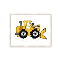 Picture of Yellow Dozer _GroupedProduct_Rectangle_Landscape_Framed_Matted_