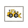 Picture of Yellow Dozer _GroupedProduct_Rectangle_Landscape_Framed_Matted_