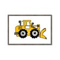 Picture of Yellow Dozer _GroupedProduct_Rectangle_Landscape_Framed_Matted_