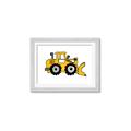 Picture of Yellow Dozer _GroupedProduct_Rectangle_Landscape_Framed_Matted_