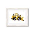 Picture of Yellow Dozer _GroupedProduct_Rectangle_Landscape_Framed_Matted_