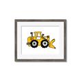 Picture of Yellow Dozer _GroupedProduct_Rectangle_Landscape_Framed_Matted_