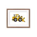 Picture of Yellow Dozer _GroupedProduct_Rectangle_Landscape_Framed_Matted_