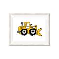 Picture of Yellow Dozer _GroupedProduct_Rectangle_Landscape_Framed_Matted_