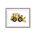 Picture of Yellow Dozer _GroupedProduct_Rectangle_Landscape_Framed_Matted_