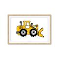 Picture of Yellow Dozer _GroupedProduct_Rectangle_Landscape_Framed_Matted_