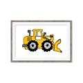Picture of Yellow Dozer _GroupedProduct_Rectangle_Landscape_Framed_Matted_
