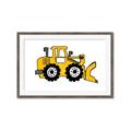 Picture of Yellow Dozer _GroupedProduct_Rectangle_Landscape_Framed_Matted_