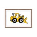 Picture of Yellow Dozer _GroupedProduct_Rectangle_Landscape_Framed_Matted_