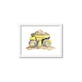 Picture of Yellow Tractor II _GroupedProduct_Rectangle_Landscape_Framed_Matted_