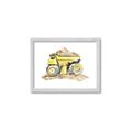 Picture of Yellow Tractor II _GroupedProduct_Rectangle_Landscape_Framed_Matted_