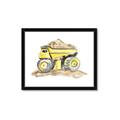Picture of Yellow Tractor II _GroupedProduct_Rectangle_Landscape_Framed_Matted_