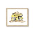 Picture of Yellow Tractor II _GroupedProduct_Rectangle_Landscape_Framed_Matted_