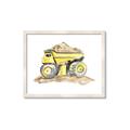 Picture of Yellow Tractor II _GroupedProduct_Rectangle_Landscape_Framed_Matted_