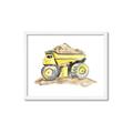 Picture of Yellow Tractor II _GroupedProduct_Rectangle_Landscape_Framed_Matted_