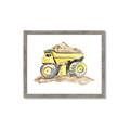 Picture of Yellow Tractor II _GroupedProduct_Rectangle_Landscape_Framed_Matted_