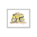 Picture of Yellow Tractor II _GroupedProduct_Rectangle_Landscape_Framed_Matted_