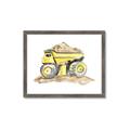 Picture of Yellow Tractor II _GroupedProduct_Rectangle_Landscape_Framed_Matted_