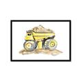 Picture of Yellow Tractor II _GroupedProduct_Rectangle_Landscape_Framed_Matted_