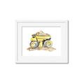 Picture of Yellow Tractor II _GroupedProduct_Rectangle_Landscape_Framed_Matted_